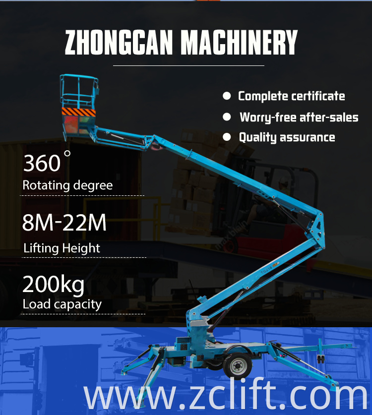 Towable Trailer Boom Lift